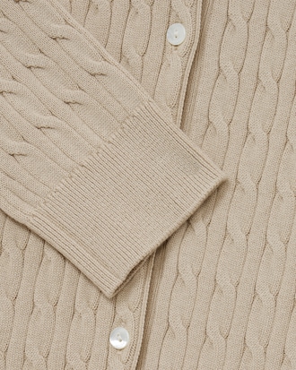 케이블 긴팔 가디건