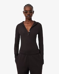 멀티 립 후드 티셔츠