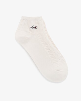 여성 케이블 앵클 양말