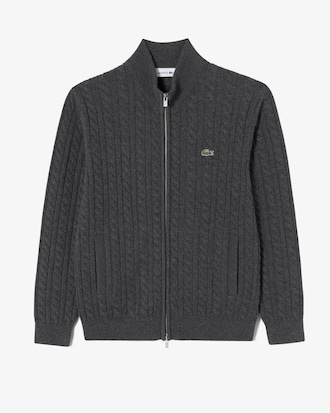 케이블 집업 가디건