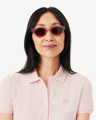 슬림핏 미니피케 폴로 드레스