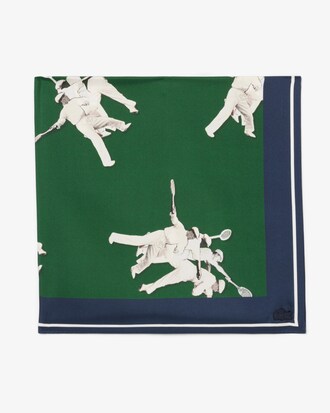 그래픽 실크 스카프