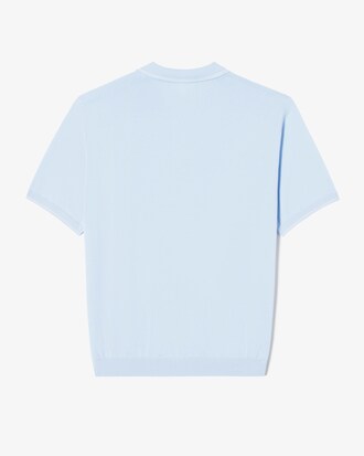 컬러티핑 반팔 폴로 스웨터