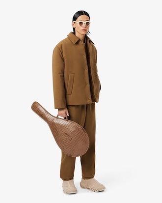 런웨이 쇼 모조 악어가죽 크록 레더 라켓백