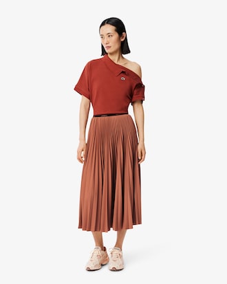 에센셜 롱 플리츠 스커트