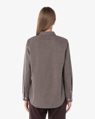 브러쉬드 코튼 셔츠