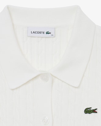 케이블 반팔 폴로 가디건