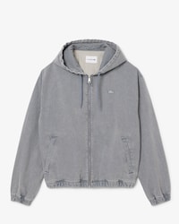 오가닉 코튼 데님 후드 점퍼