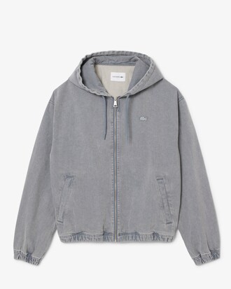 오가닉 코튼 데님 후드 점퍼