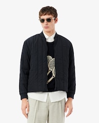 세로 퀄팅 블루종