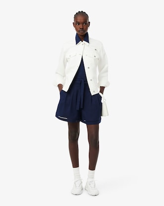 린넨 블렌디드 버뮤다 팬츠