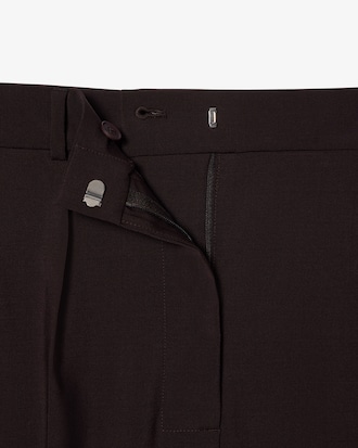 울혼방 투턱 테일러드 팬츠