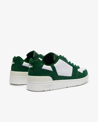 T-Clip 대비 레더 스니커즈