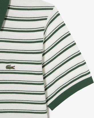 멀티 스트라이프 부클 믹스 반팔 스웨터 폴로 셔츠