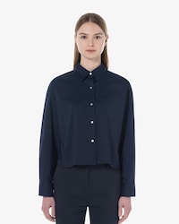 크롭 포켓 셔츠