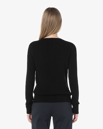 케이블 크루넥 가디건