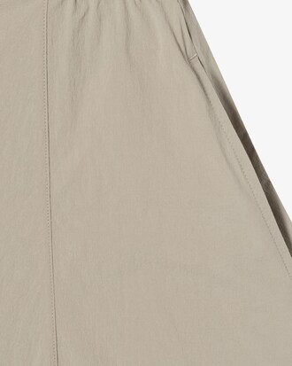 플레어 반팔 셔츠 드레스