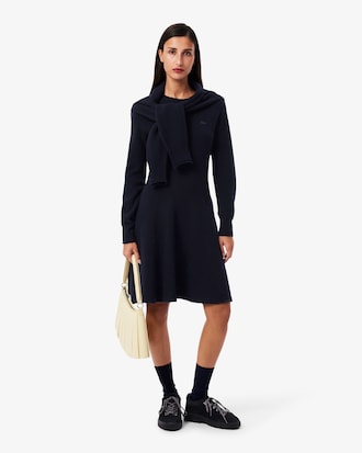 울 핏앤플레어 미니원피스