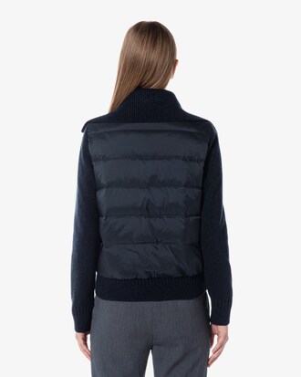 니트소매 경량 다운