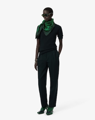 테니스 그래픽 실크 스카프