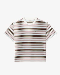 멀티 스트라이프 반팔 티셔츠