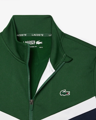 블록형 테니스 스웻 점퍼