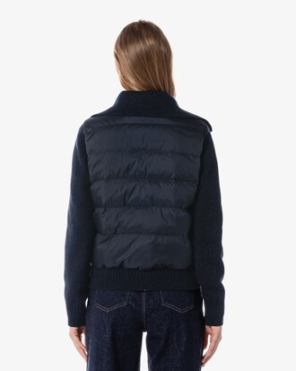 니트소매 경량 다운