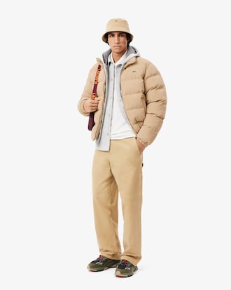 코듀로이 다운 푸퍼