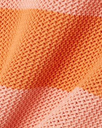 썸머 스트라이프 반팔 스웨터