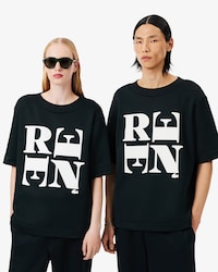 더블 페이스 RENE 프린트 티셔츠