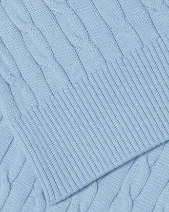 케이블 반팔 크루넥 풀오버