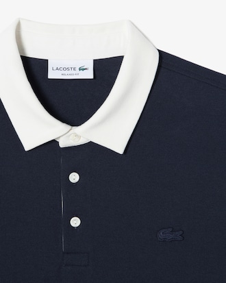 오버핏 밀라노 배색 카라 폴로 셔츠