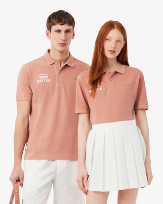 롤랑가로스 그래픽 반팔 폴로 셔츠