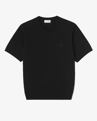 솔리드 반팔 크루넥 풀오버