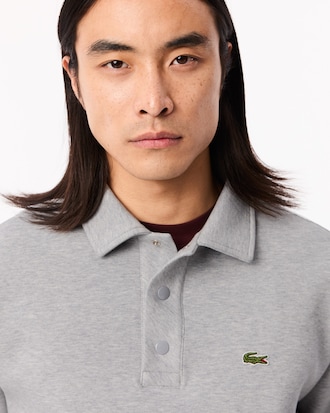 더블페이스 피케 카라 스웻셔츠