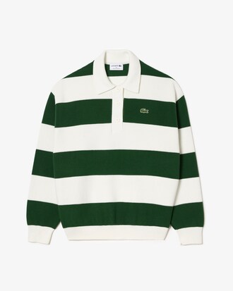 스트라이프 L/S 폴로 스웨터