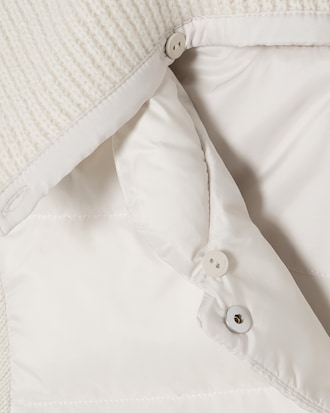 니트소매 경량 다운