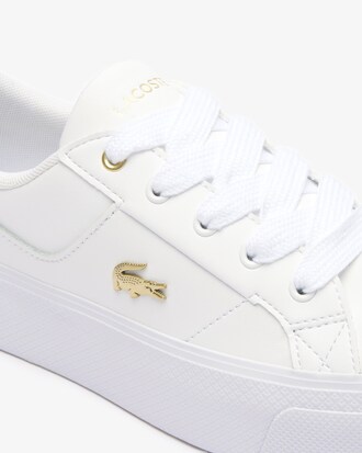 잔느 플랫폼 로고 레더 스니커즈