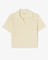 크로셰 스웨터 폴로 셔츠