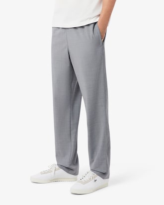 울 혼방 플란넬 조거 팬츠