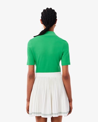 슬림핏 미니 피케 스트레치 반팔 폴로 셔츠