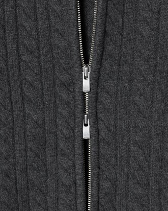 케이블 집업 가디건