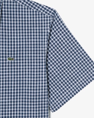 샴브레이 반팔 셔츠