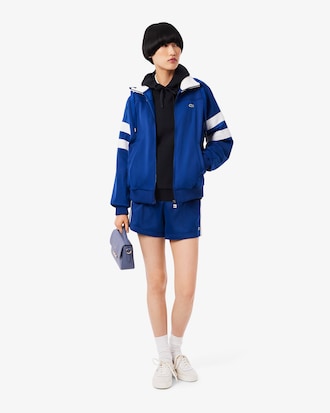 더블페이스 피케 후드 스웻셔츠