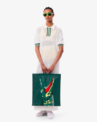 런웨이 크록 프린트 토드백