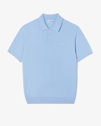 피케 조직 솔리드 스웨터 폴로