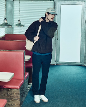 브러쉬드 치노 팬츠