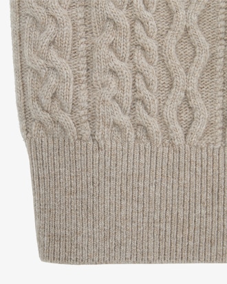 케이블 크롭 가디건