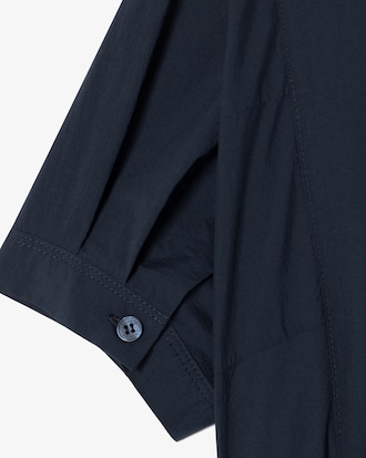 플레어 반팔 셔츠 드레스