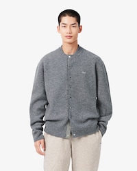 스냅 버튼 크루넥 가디건